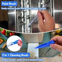XANGNIER Toaster Cleaning Brush Set,5 Pcs Cleaner Supplies Tools Multicolor