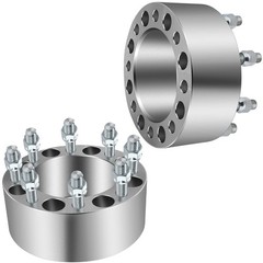 8×6.5 3in Forged Wheel Spacers 8Lug 14×1.5 Studs 126.15mm Hub 2PCS 2500 3500