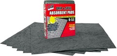 Oil and Grease Absorbent Pads – 15”x18” Grey, 6-Pack for Versatile Use
