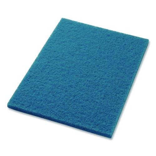 Americo Cleaner Pad, 14 x 20, Blue, 10/Carton