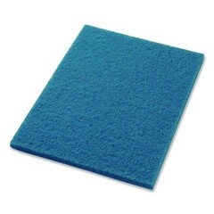 Americo Cleaner Pad, 14 x 20, Blue, 10/Carton