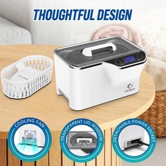 LifeBasis Ultrasonic Cleaner – 45kHz Professional Ultrasonic Jewelry Clean