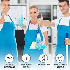 Uineko Plastic Spray Bottle (3 Pack, 24 Oz, 3 24 3 Red, Green, Blue