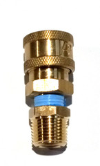 3/8 NPT Male x 1/4 NPT Coupler – Pressure Washer Adapter 4000psi Max.