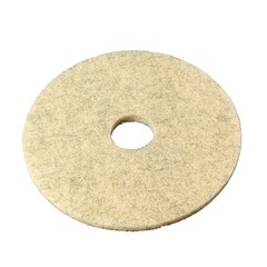 3M Natural Blend Tan Burnish Pads 3500, 20″ (Case of 5) New Damaged Box