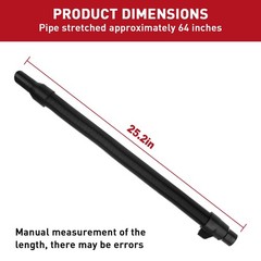 14-37-0105 18V/28V Wet/Dry Vac Hose Assembly Compatible 1.25 inches, Black