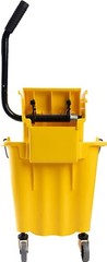 Mop Bucket with 2 Pack Mop Head Side Press Wringer 38 Quart