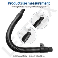 14-37-0105 Vacuum Hose for 18V Packout 0970-20 2.5 inches, Black