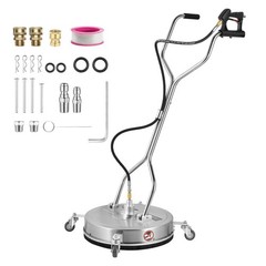 24″ Pressure Washer Surface Cleaner With Dual Handle 4000 PSI 3/8″ Quick Connect