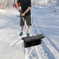 52cc Gas Power Hand Held Sweeper Broom Driveway Turf Artificial Grass Snow Clean