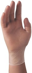 HALYARD Disposable Vinyl Gloves, Powder-Free, Medium (Box of 100), Clear