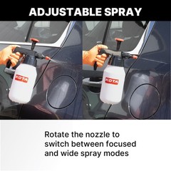 KOTA 1 L Adjustable Hand Pump Pressure Sprayer, Heavy-Duty Multipurpose White