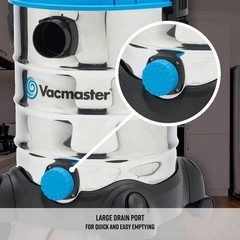 Vacmaster, VQ607SFD, 6 Gallon 3 Peak HP Stainless Steel Wet/Dry Shop Vacuum