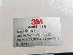 3M 9300 Ionizing Air Blower 230V 0.17A/0.34A 30 Days Warranty Fast Shipping!!!