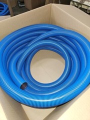 1 1/2” ID X 50’ Truckmount Carpet Cleaning Hose.Welded Cuffs BLUE – 3ea