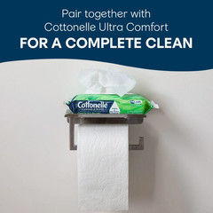 Cottonelle Gentle Plus Flushable Wet Wipes, 8 Flip-Top Packs