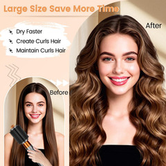YTCHYYSK Upgraded Large Round Volumizing Brush Attachment for 3.3in, Gold