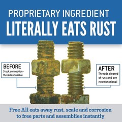 Free All Rust Eater Deep Penetrating Oil, 11 oz Aerosol – 11 Ounces, White