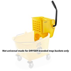 Side Press Wringer Replacement for Commercial Mop Bucket, 26 and 33 qt – Yellow