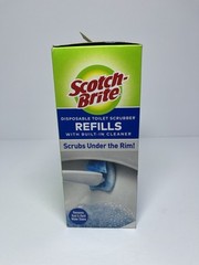 Scotch-Brite 558RF Disposable Toilet Scrubber Refill – Blue/White (12/Pack)