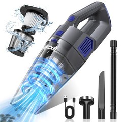 Gxzsk Handheld Vacuum Cordless, 15000PA Strong Suction Hand Gray & Deep Blue