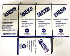 NSF Super Sorbent Liquid and Oil Absorbent and Traction Agent [Lot of 5] NOS