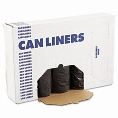 Boardwalk 3858H Low-Density Can Liners 60gal 0.65mil Black 25/roll