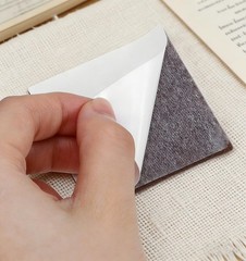 12PCS Furniture Felt Pads, 2 Inch Small Square Pads 2 inches, Brown