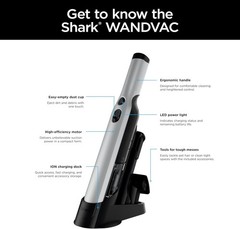 Shark Wandvac Cordless Hand Vac Lightweight Versatile And Portable At 1.4 Lbs.