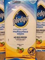 Lot of 6: PLEDGE Citrus Multi Surface Wipes 25 Pre-Moistened Wipes Per Package.