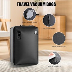 Travel Vacuum Bag(Built-in Electric Vacuum Pump), 28L Vacuum Bags for Travel,