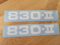 Tennant 830-II 830 Decals Stickers 32-7/8″x6″ WHITE stickers pair (2) USA FAST
