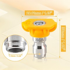 Tool Daily Pressure Washer Tips, 15 Degree Yellow Power Nozzle