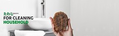 Pack of 3 Tawashi Vegetable Scrub Brush,100% Natural Coconut Coir Fiber