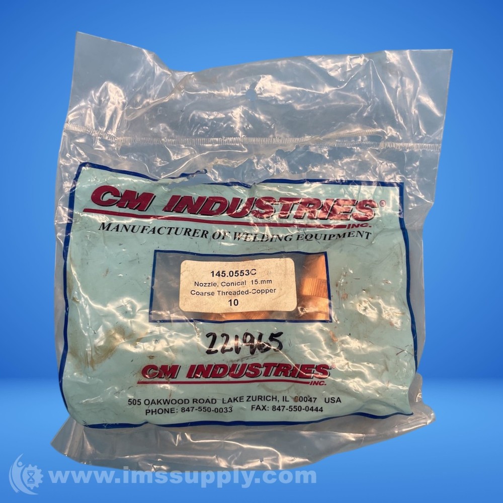CM INDUSTRIES 145.0553C Conical Nozzle FNOB