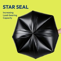 Heavy Duty Trash Bags 33 Gallon 30 Count, 1.0 Mil, Strong Black Garbage Bags,…