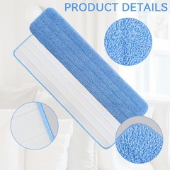 Replacement Microfiber Pad for Rubbermaid 24 Inch-8pack, 24inch-8pack