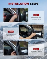 Left Pwr Mirror Manual Fold for 92-94 Blazer 88-98 Jimmy 95-98 Tahoe Yukon Truck