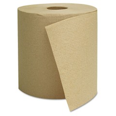 GEN 1825 800 ft. 1 Ply Hardwound Towels – Brown (6/Carton) New