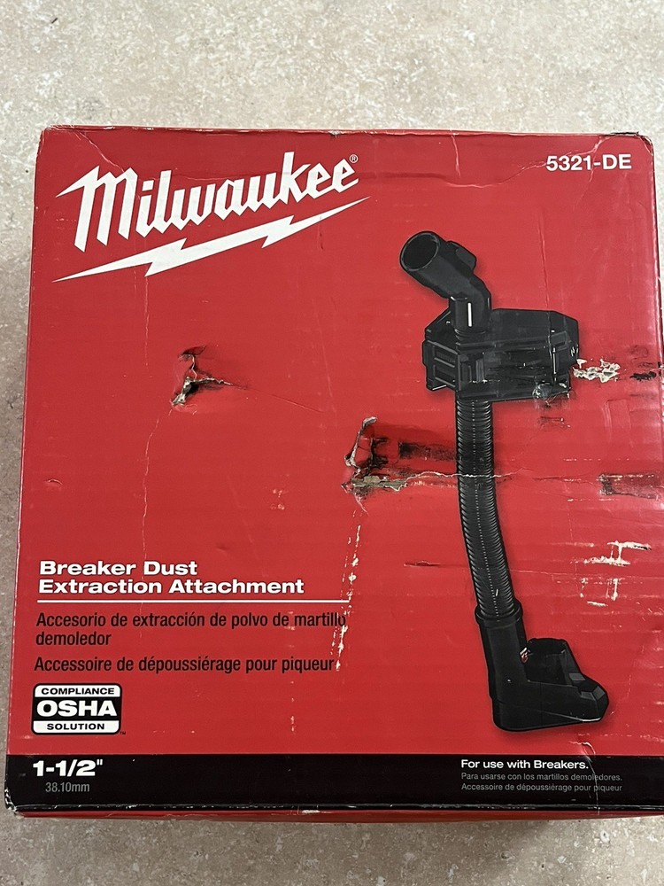 Milwaukee 5321-DE Breaker Dust Extraction Attachment – NEW IN BOX!