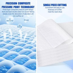 Polypropylene High Absorbency Fluid Oil Absorbent Pads Spill Mat 13″x10″ 50PK