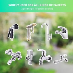 Garden Water Pipe Quick Connect, Solid Brass 3/4 Inch 6 Packs,