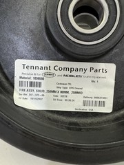 Tennant TIRE ASSY, SOLID, 250MM X 80MM 25MMID 1038560