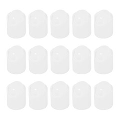15Pcs White Disc Top Caps Replacement 24/410 Press Disk Cap 1.1×1.1×0.9”