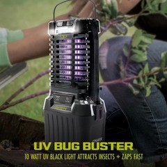 Sun Joe Cordless Indoor/Outdoor Bug Zapper, Battery and Charger, 24V-BZ100-LTE