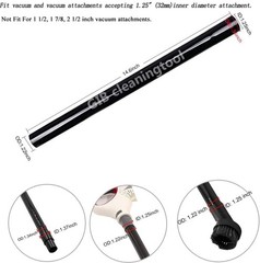 9 Pcs Vacuum 1 1/4 inch (32mm) and 1 3/8 (35mm), Cleaning Set 9