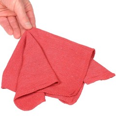 Global Industrial 10 Lb.Box 100% Cotton Shop Towels Red