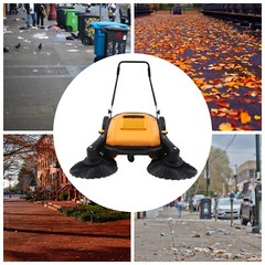 41” Walk-Behind Sweeper Street Floor Road Sweeping Floor Cleaner Hand Push