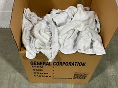 White Terry Wiping Rags & Multi-purpose Cleaning Painter Towels 25 LBS / Box