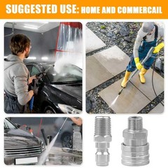 1/4Inch Pressure Washer Quick Connect Fittings,Stainless Steel 8 Pack